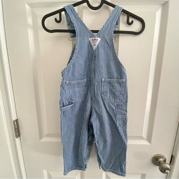 Vintage oshkosh b’gosh railroad striped overalls Conductor baby 24m - Picture 4 of 8